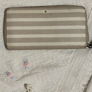 Kate Spade Hyde Lane Stripe Michele wallet with Storybook lining
